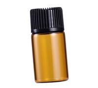 Healvian 9pezzi Bottiglia Di Vetro Ambrato Flaconi Mini Da Viaggio Con Coperchio Bottigliette Per Olio Essenziale Prodotti Chimici e Profumi