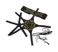 Healvian Accessori per Allenamento Calcio Borsa per Palleggio e Rete da Allenamento in Neoprene Nero, Stabile e Portatile per Sessioni di Pratica Calcistica