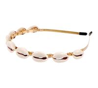 Healvian Accessori per con la fascia conchiglia blu fascia da donna gruppo musicale Fascia per ragazze copricapo fascia copricapo da sposa per matrimonio ferro da stiro D'oro