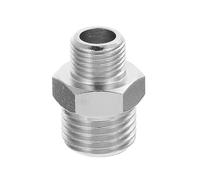 Healvian Adattatore per Tubo Aerografo Connettore G1/8 Maschio a G1/4 Maschio Adattatore per Raccordo Aerografo in Metallo Antiruggine Leggero e Portatile per Uso Professionale