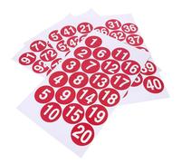 Healvian Adesivi Numerici Rotondi Impermeabili 5 CM Autoadesivi per Organizzazione e Classificazione di Bidoni e Oggetti Vari