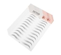 Healvian Adesivi per Sopracciglia Nere 6d Realistici, Set da 5 Pezzi Impermeabili per Trucco Sopracciglia Naturale, Facili da Applicare per Donne Uso Quotidiano e Occasioni Speciali