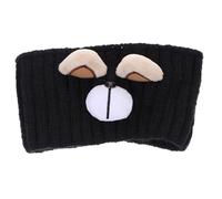 Healvian ampia fascia in maglia fasce da uomo perline di lana Accessori avvolgimento della fascia cappello riscaldante barrette Banda per lavorata a mano maglieria Black
