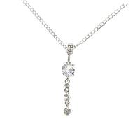 Healvian anello dell'ombelico fermo dell'ombelico penzolante del corpo catena in vita con anello all'ombelico garbo grazia gioielli in vita da ragazza gioielli alla moda in vita Silver