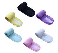 Healvian Asciugamano Per Delicato Sulla Pelle 6 Pezzi - Fascia Regolabile Per Spa Per Lavaggio Viso Trucco Yoga Spa E Fascia Per