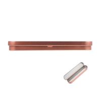 Healvian Astuccio in Metallo Coperchio a Ribalta, Portapenne Rettangolare Resistente, Organizer per Matite e Accessori da Scrivania e Ufficio, Grande Capacità Rosa Oro