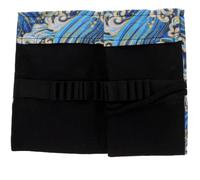 Healvian Astuccio Portapenne Roll-up Giapponese Blu in Cotone Lino