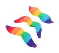 Healvian Baffi in Autoadesivi Baffi Al Neon Per Maschere Halloween Carnevale Costumi Clown Detective Martedì Grasso