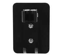 Healvian Base Porta-Soffione Doccia Regolabile in Alluminio Spaziale Nero Supporto e Gancio Singolo, per Doccette e Accessori per Doccia