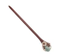 Healvian Bastoncino per Capelli in Legno Rosso Sandalo Vintage Fermaglio per Chignon Elegante e Leggero Accessorio Classico per Acconciature Retrò Adatto Tutti i Colori di Capelli