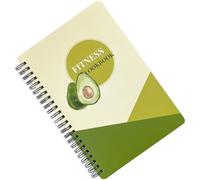 Healvian Blocco Note Portatile per Fitness A5, Quaderno per Pianificazione Allenamenti e Diario Dieta, Agenda Giornaliera per Gestione Salute e Training Domestico, Regalo Colore Casuale