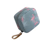 Healvian Borsa Mini Portatile per con Design Zipper e Pattern Flamingo per Viaggi e Domestico Realizzata Dacron Resistente