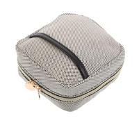 Healvian Borsa per Trucco da Viaggio con Cerniera Organizer Portatile per Cosmetici Design Salvaspazio Divisori Interni Realizzata in Poliestere Adatta per Viaggi e Uso Domestico