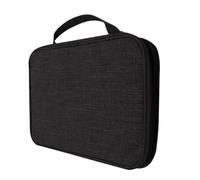 Healvian Borsa Portaoggetti per Cinturini da Orologio Maniglia, Nera | Tessuto Leggero, per Brevi Trasferte e Viaggi di Lavoro, Protegge da Urti e Acqua