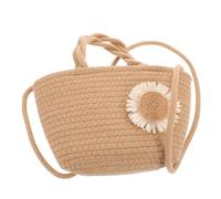 Healvian Borsa Tracolla Estiva Intrecciata a Mano in Corda di Cotone, Design Leggero e Doppio Utilizzo, per Viaggi Brevi e Incontri Amichevoli