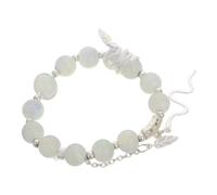 Healvian Bracciale Con Perline In Argento A Forma Di Serpente Bracciale Con Serpente Per Il Anno Gioielli Con Animali Dello Zodiaco Bracciale Con Ciondolo Per L'Anno Di