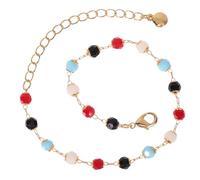Healvian Bracciale Regolabile Perle D’Acqua Naturali Pietre Preziose Lapislazzuli e Distanziatori in Acciaio Gioielli Barocco da Polso per Donna Accessorio Moda Versatile per Uso