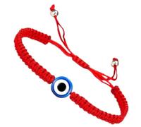 Healvian Braccialetto da Donna Catena Regolabile e Occhio Malvagio Blu Bracciale da Polso in Corda Rossa Intrecciata Amuleto Anti Sfortuna Unisex per Uso Quotidiano e Occasioni Formali