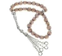 Healvian Braccialetto Di Rosario Di Pregando Il Rosario Bracciale Con Perline Bracciale a Catena Perle Di Preghiera Catena Di Perline Lavender Bicchiere