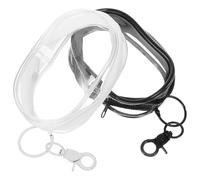 Healvian Bustina Trasparente da Viaggio per Accessori Elettronici 2 Pezzi, Custodia Portatile in Pvc e Lega di Zinco, Organizer Compatto per Cavi e Auricolari