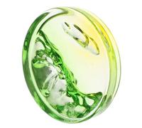 Healvian Calamaio in Vetro Piccolo Tondo Portapennelli Contenitore per Inchiostro per Calligrafia Cinese e Pittura Vassoio Multifunzione per Artisti Design Stabile e Compatto per