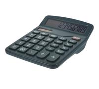 Healvian Calcolatrice Design Moderno da Ufficio Solare con Doppia Alimentazione e Schermo Ampio Pulsanti Grandi in Abs per Studenti e Uso Professionale