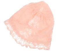 Healvian Cappello per Neonata in Pizzo Rosa, Stile Raffinato e Confortevole, Tessuto di Seta, Mantiene la Forma, per Uso Quotidiano e Campeggio, Taglia Unica 0-2 Anni