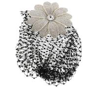 Healvian Cappello Vintage con Sparkling e Accessorio per Cerimonie Feste e Speciali con Design Francese Classico