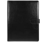 Healvian Cartella Portadocumenti Piatta A4 Multifunzione Trasparente Nera Organizer per Documenti da Ufficio e Lavoro Raccoglitore per Uomini Scomparti per Contratti e Biglietti da