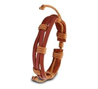 Healvian Catena Da Polso Braccialetto Dell'amicizia Intrecciato Vintage Braccialetto Bohémien Braccialetti Intrecciati Bracciali a Maglia Retrò Bracciale Regolabile Marrone