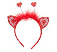 Healvian Cerchietto a Forma di Cuore Rosso Bopper per Capelli Accessori per Capelli per Donne e Ragazze per Festa degli Innamorati e Celebrazioni