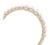 Healvian cerchietto di perle fascia per da principessa copricapo da sposa per il matrimonio band fasce cerchietti cerchio per gioielli cerchio per da sposa bianca