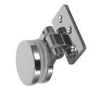 Healvian Cerniere per Porte Doccia in Vetro 180° in Lega di Zinco Morsetto Rotondo Cerniere Pivot per Box Doccia Resistenti a Umidità e Corrosione Accessori per Sostituzione e