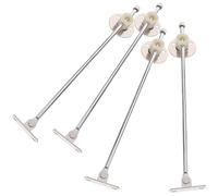 Healvian Cerniere per Scatola di Legno 4 Pezzi Supporto a Discesa in Ferro per Armadietto Cucina e Mobiletto Multiuso