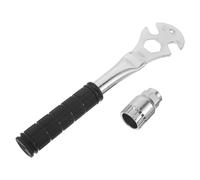 Healvian Chiave per Pedali Bicicletta a Manico Lungo Multifunzionale Presa ASSE Centrale Strumento di Rimozione Pedali Compatto e Resistente per Manutenzione Bici da Strada e Mountain