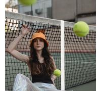 Healvian Cinghia per Rete da Tennis Portatile in Nylon Resistente Divisorio Centrale Regolabile Accessori Sportivi per Campo da Tennis Montaggio Rapido e Uso Quotidiano