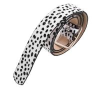 Healvian Cintura Donna in Pu Regolabile Con Stampa Animalier Bianco e Nero a Puntini Accessorio Moda Versatile Per Vestiti e Jeans Design e Chic Per Ogni Occasione