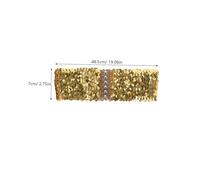 Healvian Cintura Elastica Larga con Paillettes Fascia per Cerimonia Cinturone per Matrimonio e Feste