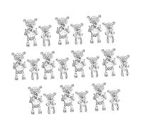 Healvian Ciondoli per Nail Art a Forma di Orso 20 Pezzi Set Piccolo e Grande Decorazioni Fai da Te per Manicure Ragazze Accessori Unghie Creativi e Delicati per Uso Personale