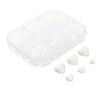 Healvian Ciondoli per Unghie a Forma di Cuore in Resina Trasparente Accessori Nail Art 3D Miste Confezione Fai da Te per Decorazioni Unghie Creative