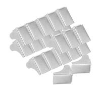 Healvian Clip per Mensole in Metallo 20 Pezzi Clip di Supporto Regolabili Staffe Resistenti per Organizzazione di Armadietti e Ripiani da Appoggio in Biblioteca e Ufficio