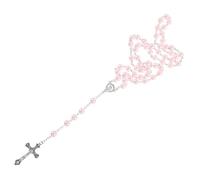 Healvian Collana a croce rosario collane tallone santo attraverso regalini natale necklace for women pearl necklace gioielli per collana da donna collana di perline per le donne bicchiere