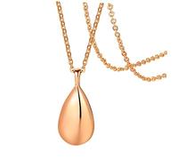 Healvian Collana a Pendente Urna Collane Da Donna Collana Per Le Donne Delicato Ceneri Collana Diffusore Per Le Donne Gioielli Di Olio Essenziale Gioielli Unici Acciaio Al Titanio Rose Gold
