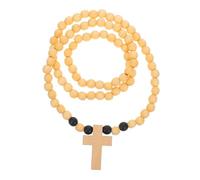 Healvian collana di perle di legno collana di legno collana maschile Collana di perline collana da uomo collana vichinga collana da donna Collana perline collane da uomo Cachi
