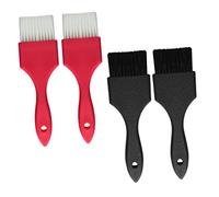 Healvian Confezione Da 4 Pennelli Per Colorare I Strumenti Da Barbiere Per Salone Facile Applicazione Nero E Rosso Per Tingere E Modellare