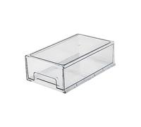 Healvian Contenitore Frigo Trasparente Impilabile Scatola Conservazione Frigorifero Con Cassetto Organizer Alimenti Freschi e Ordine in Cucina Box Salvaspazio Per Verdure e Snack