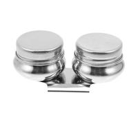 Healvian Contenitore per Lavaggio Pennelli in Metallo Coperchio Pentola per Miscelazione Colori Resistente Piccolo e Portatile per Pittura a Olio e Acquerello Uso Domestico e