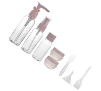 Healvian Contenitori Cosmetici e Imbuto da Viaggio Riutilizzabili Set 8 Pezzi con Spruzzatore in Plastico Contagocce Facile da Trasportare per Uso Quotidiano e Viaggi