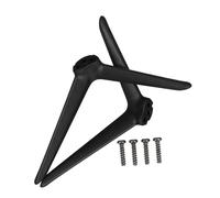 Healvian Coppia di gambe per supporto TV in plastica nera con doppio foro, adatte a TV da ufficio e uso domestico, design e supporto universale Stili multipli