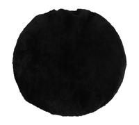 Healvian Copri Coperchio WC in Poliestere Nero, Protettore Riutilizzabile per Sedile WC, Design Minimalista ed Elegante, per Bagno